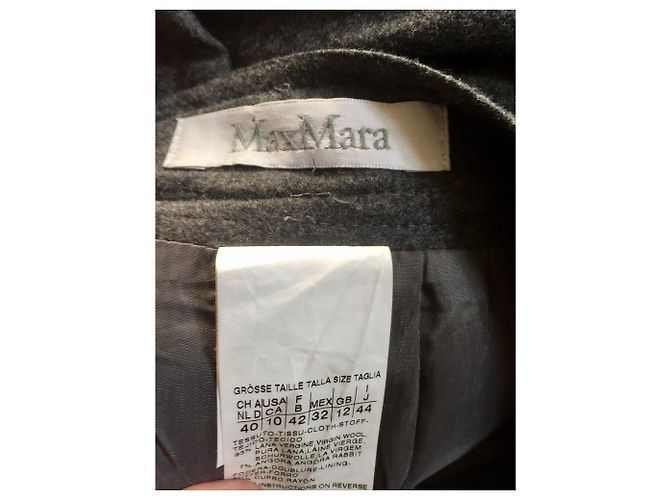Falda Max Mara de lana y angora gris - vista 6