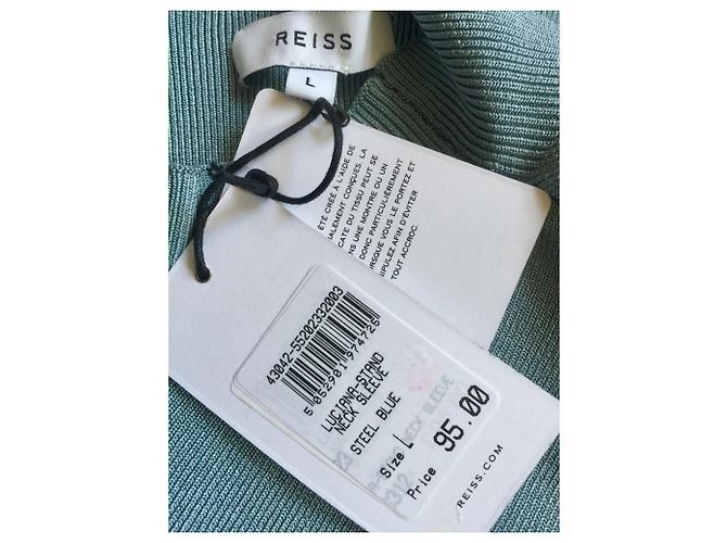 Reiss Luciana Ärmelloses Top Blau Grau - Ansicht 2