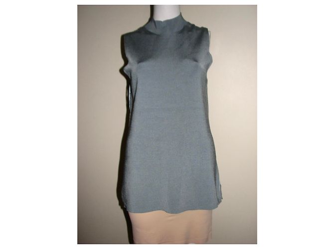 Reiss Luciana Ärmelloses Top Blau Grau - Ansicht 7