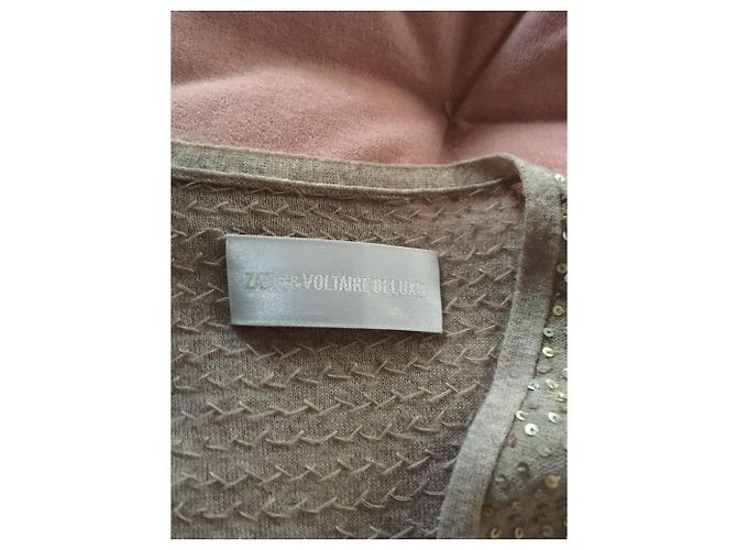 Zadig & Voltaire Small sequined jacket Golden - view 3