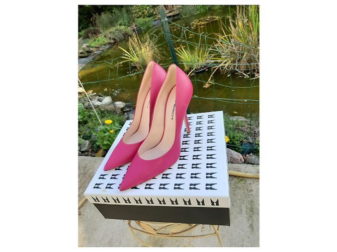 Autre Marque Fuchsia Leder Pumps Absatz 11cm Fuschia - Ansicht 5