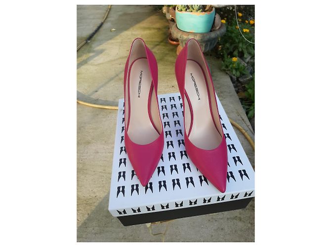 Autre Marque Fuchsia Leder Pumps Absatz 11cm Fuschia - Ansicht 7