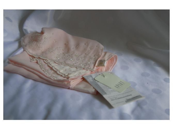 Autre Marque Stola rosa pallido con perle e paillettes - vista 4