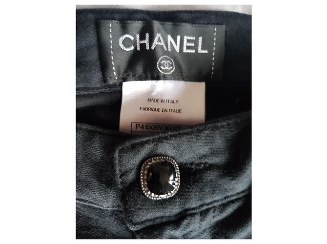 Chanel Pantalones, polainas Negro - vista 3