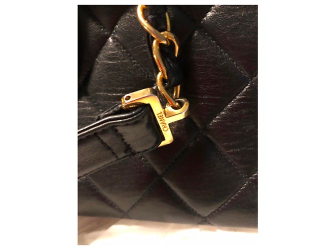Timeless Borsa a mano Chanel Jumbo in agnello nero - vista 2