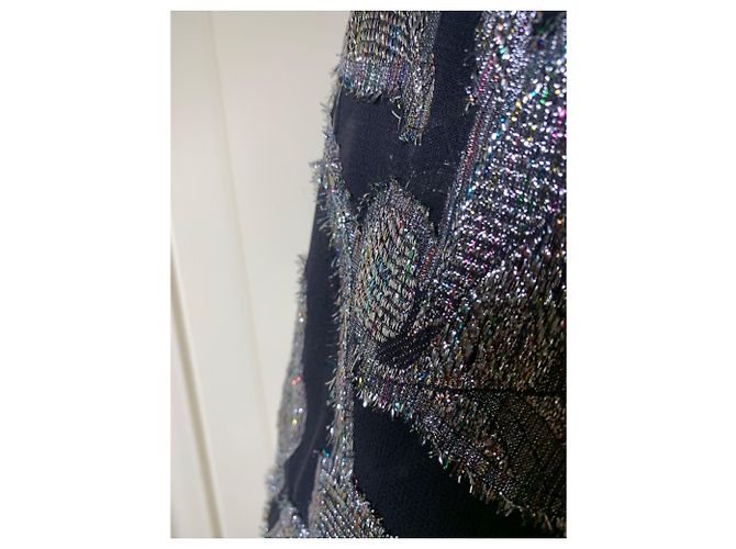 Autre Marque Lurex Hemd Jacke silber - Ansicht 6