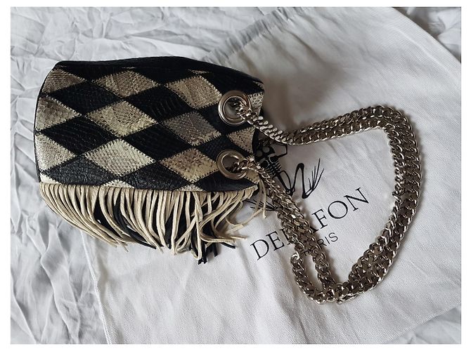 Delphine Delafon Handtaschen Schwarz Silber Grau - Ansicht 11