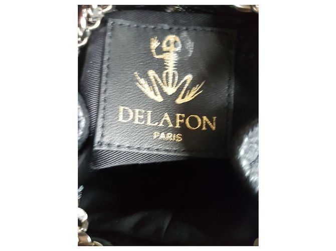 Delphine Delafon Handtaschen Schwarz Silber Grau - Ansicht 14