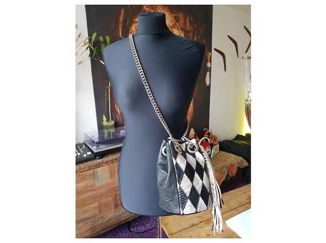 Delphine Delafon Handtaschen Schwarz Silber Grau - Ansicht 2