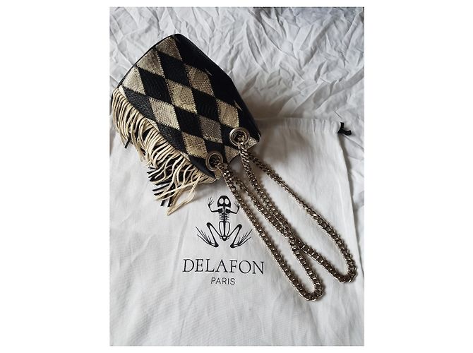 Delphine Delafon Handtaschen Schwarz Silber Grau - Ansicht 5