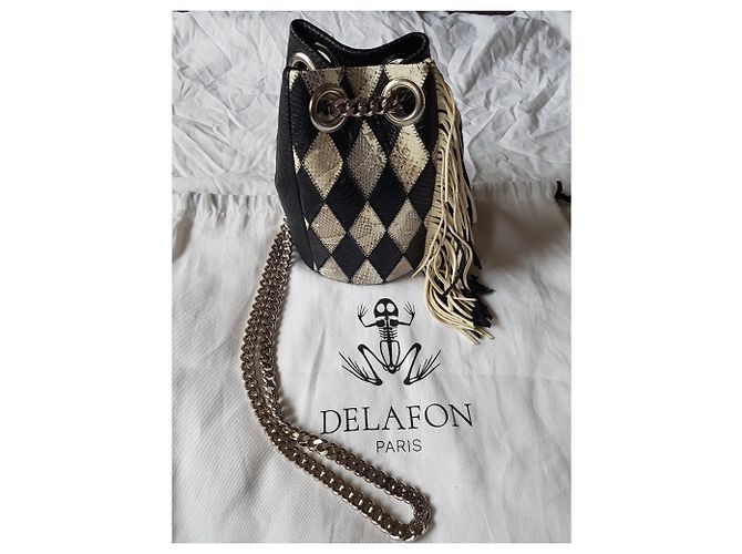 Delphine Delafon Handtaschen Schwarz Silber Grau - Ansicht 6