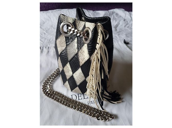 Delphine Delafon Handtaschen Schwarz Silber Grau - Ansicht 7