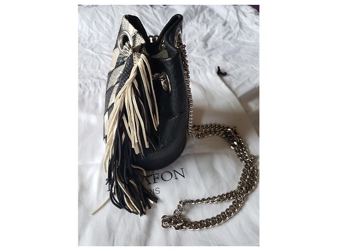 Delphine Delafon Handtaschen Schwarz Silber Grau - Ansicht 8