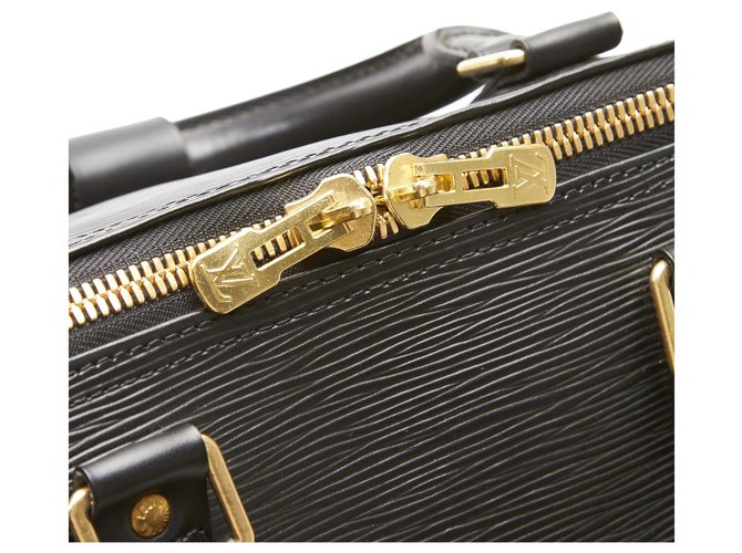 Louis Vuitton Black Epi Keepall 55 Nero - vista 8
