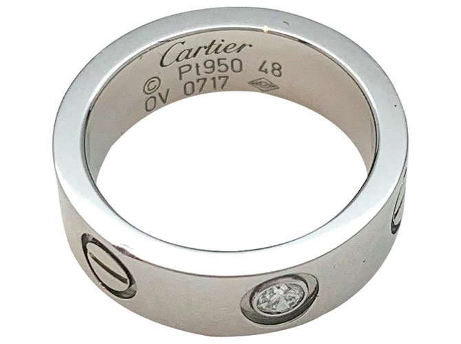 Bagues Cartier Bague Cartier modèle "Love" en platine ...