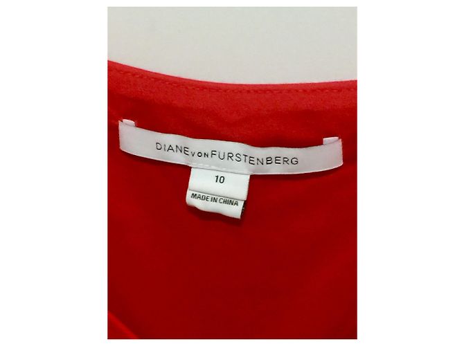 Diane Von Furstenberg DvF Bevin Kleid in Rot - Ansicht 8