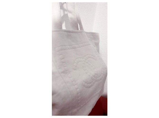 Chanel Strandtasche Weiß - Ansicht 8