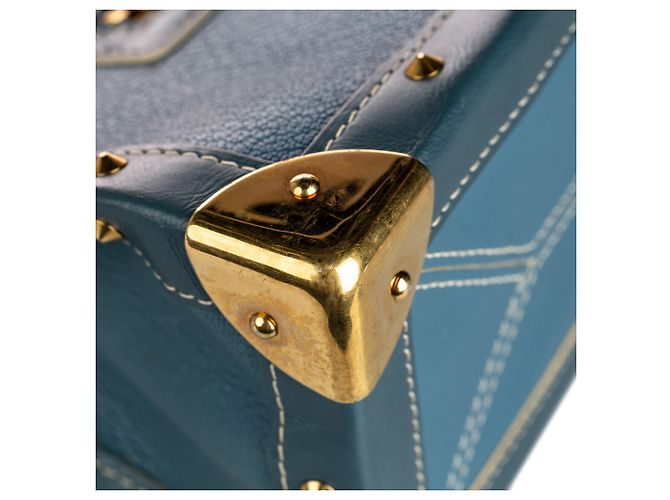 Borsa Louis Vuitton Blu Suhali Le Fabuleux - vista 11