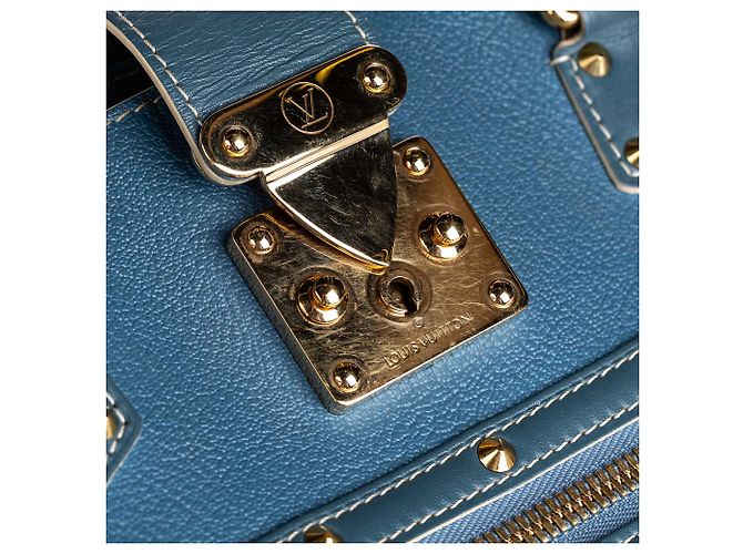 Borsa Louis Vuitton Blu Suhali Le Fabuleux - vista 13