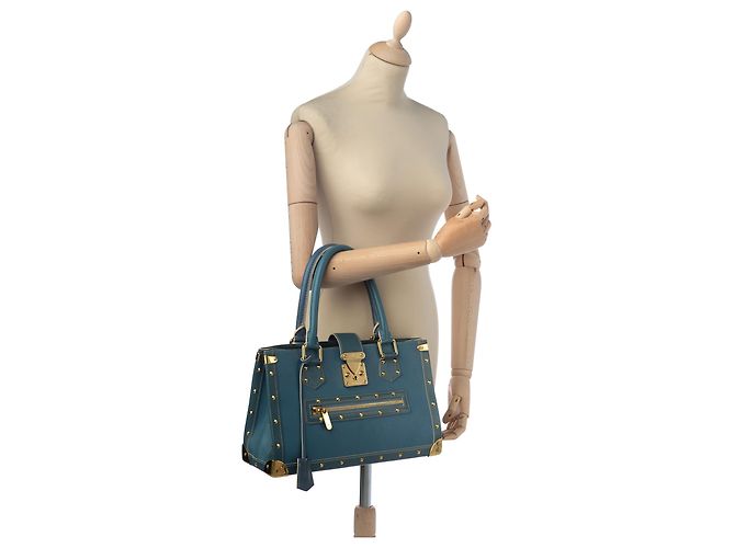 Borsa Louis Vuitton Blu Suhali Le Fabuleux - vista 14