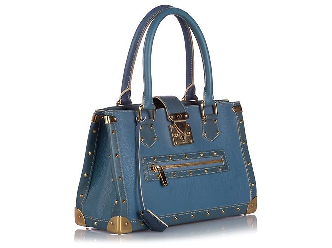 Borsa Louis Vuitton Blu Suhali Le Fabuleux - vista 2