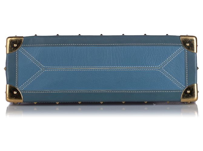 Borsa Louis Vuitton Blu Suhali Le Fabuleux - vista 4