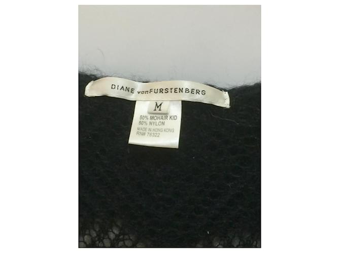 Diane Von Furstenberg Cardi-Mantel mit Rüschen Schwarz - Ansicht 3