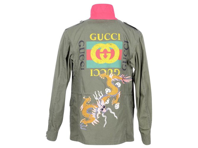 Gucci jacket new Green Cotton ref.160399 Joli Closet