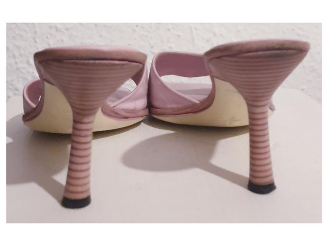 Mules rosa Chanel 38.5 - vista 10