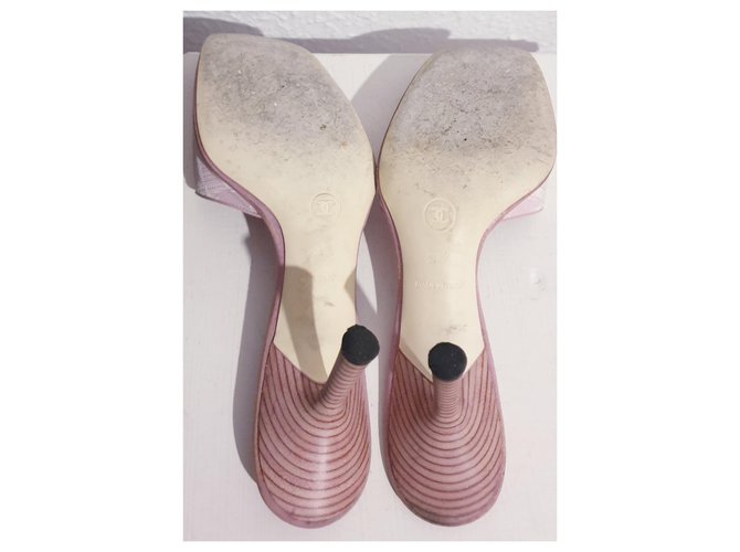 Mules rosa Chanel 38.5 - vista 4