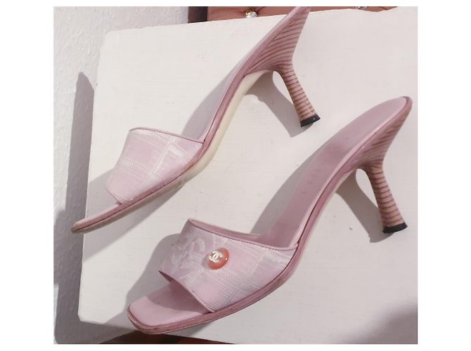 Mules rosa Chanel 38.5 - vista 7