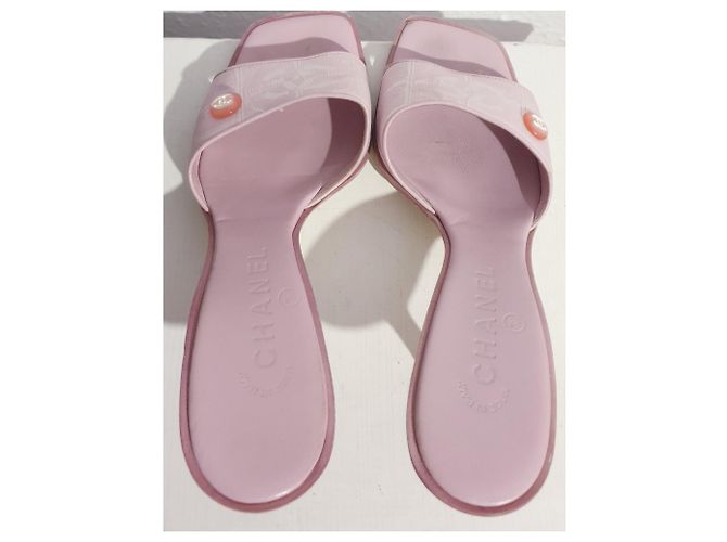 Mules rosa Chanel 38.5 - vista 8