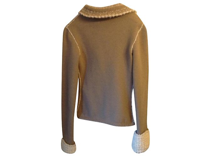 Ermanno Scervino Veste élégante , confortable , chaude Beige Blanc cassé - vue 2