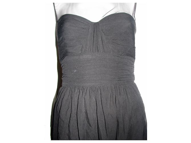 Vestido de cóctel de seda Phoebe Bcbg Max Azria negro - vista 3