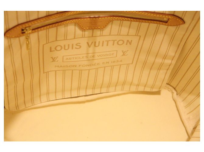 Louis Vuitton Neverfull MM Azur Bianco - vista 12