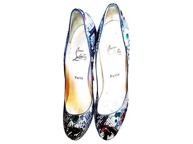 Décolleté Christian Louboutin Python Print Pelle 40 Stampa python - vista 2