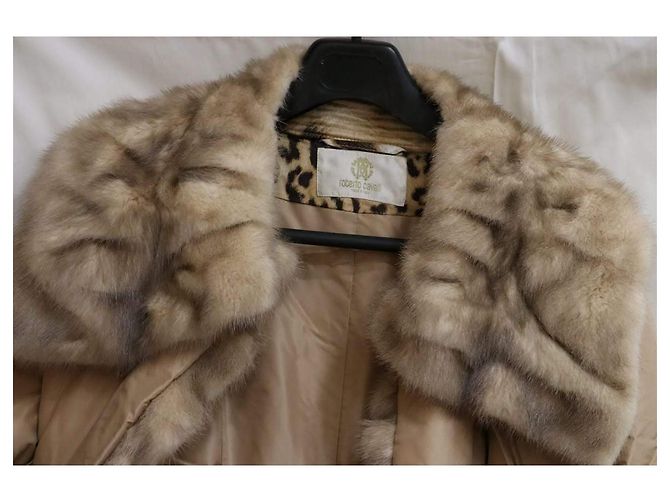 Roberto Cavalli Pelzjacke Beige - Ansicht 2