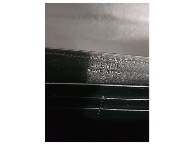 Fendi Black Crocodile Leather Wallet - view 8