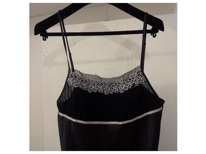 Autre Marque Slip lingerie con ricamo floreale nero beige - vista 4