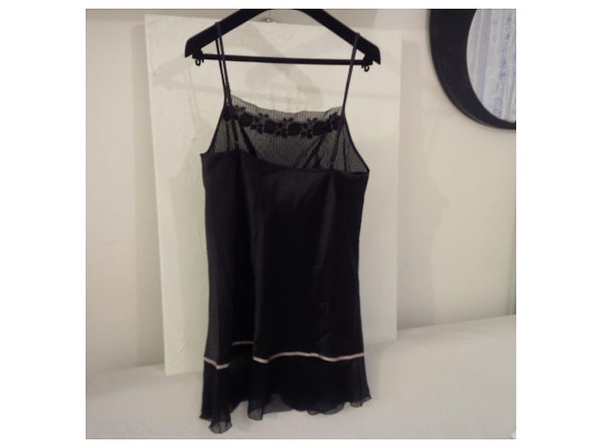 Autre Marque Slip lingerie con ricamo floreale nero beige - vista 5