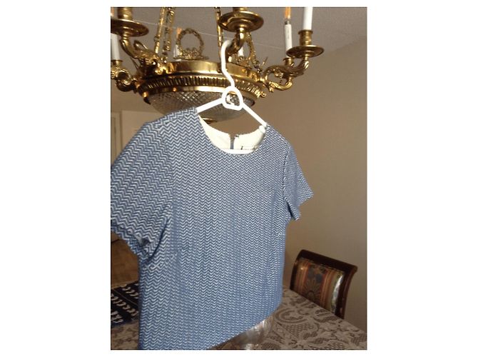 Top azul Alice + Olivia Talla S - vista 5