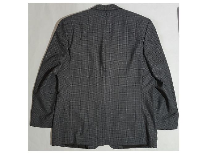 Blazer Yves Saint Laurent Grigio in Lana e Cotone - vista 3