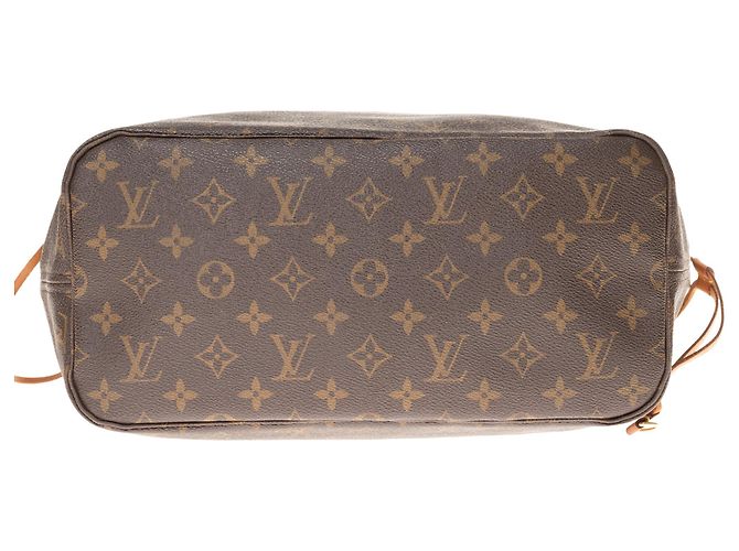 Louis Vuitton Neverfull MM handbag in monogram coated canvas Brown - view 7