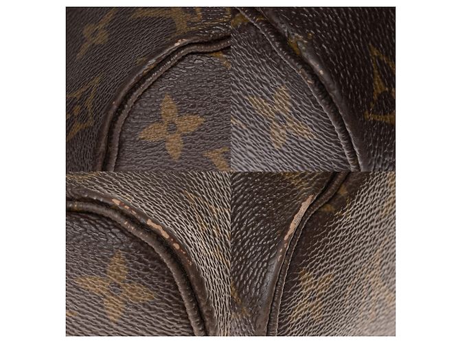 Louis Vuitton Neverfull MM handbag in monogram coated canvas Brown - view 8