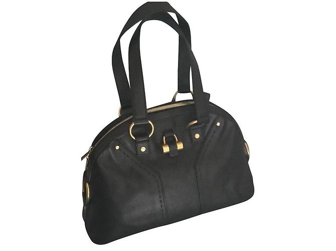 Borsa a mano Yves Saint Laurent Muse in pelle nera Nero - vista 2