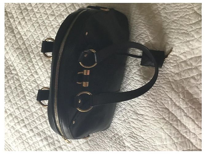 Borsa a mano Yves Saint Laurent Muse in pelle nera Nero - vista 5