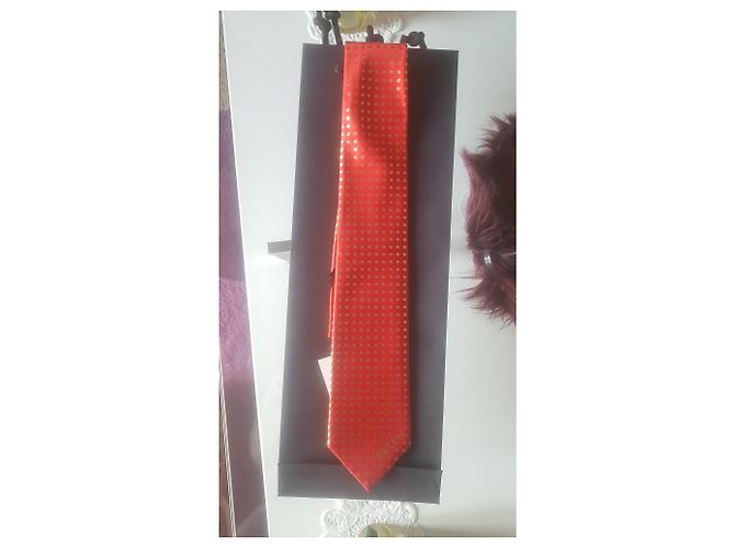 cravatta ssstars gucci rossa nuova Rosso - vista 6