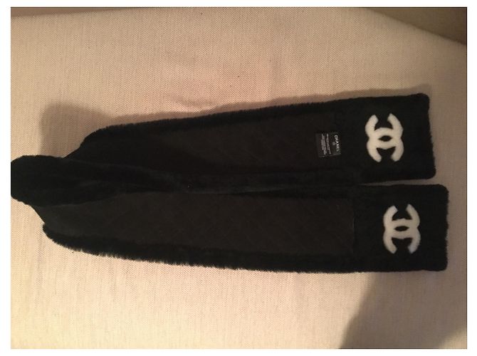 Chanel Cachecol Preto - vista 3