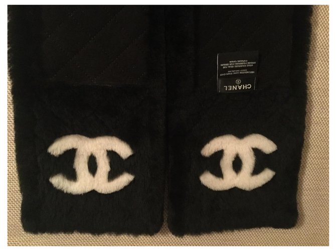Chanel Cachecol Preto - vista 4