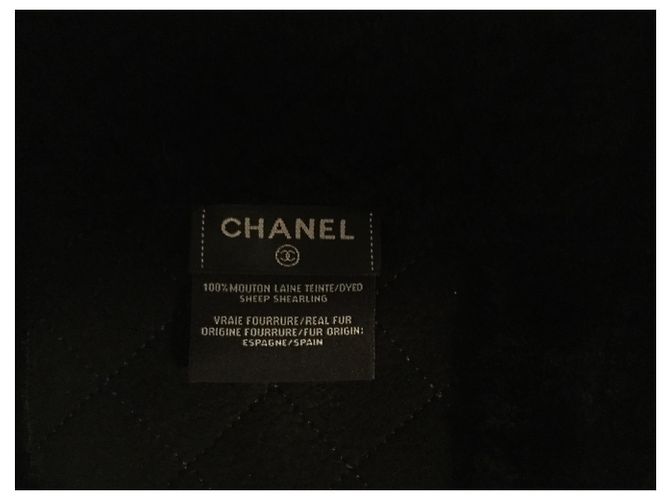 Chanel Cachecol Preto - vista 5